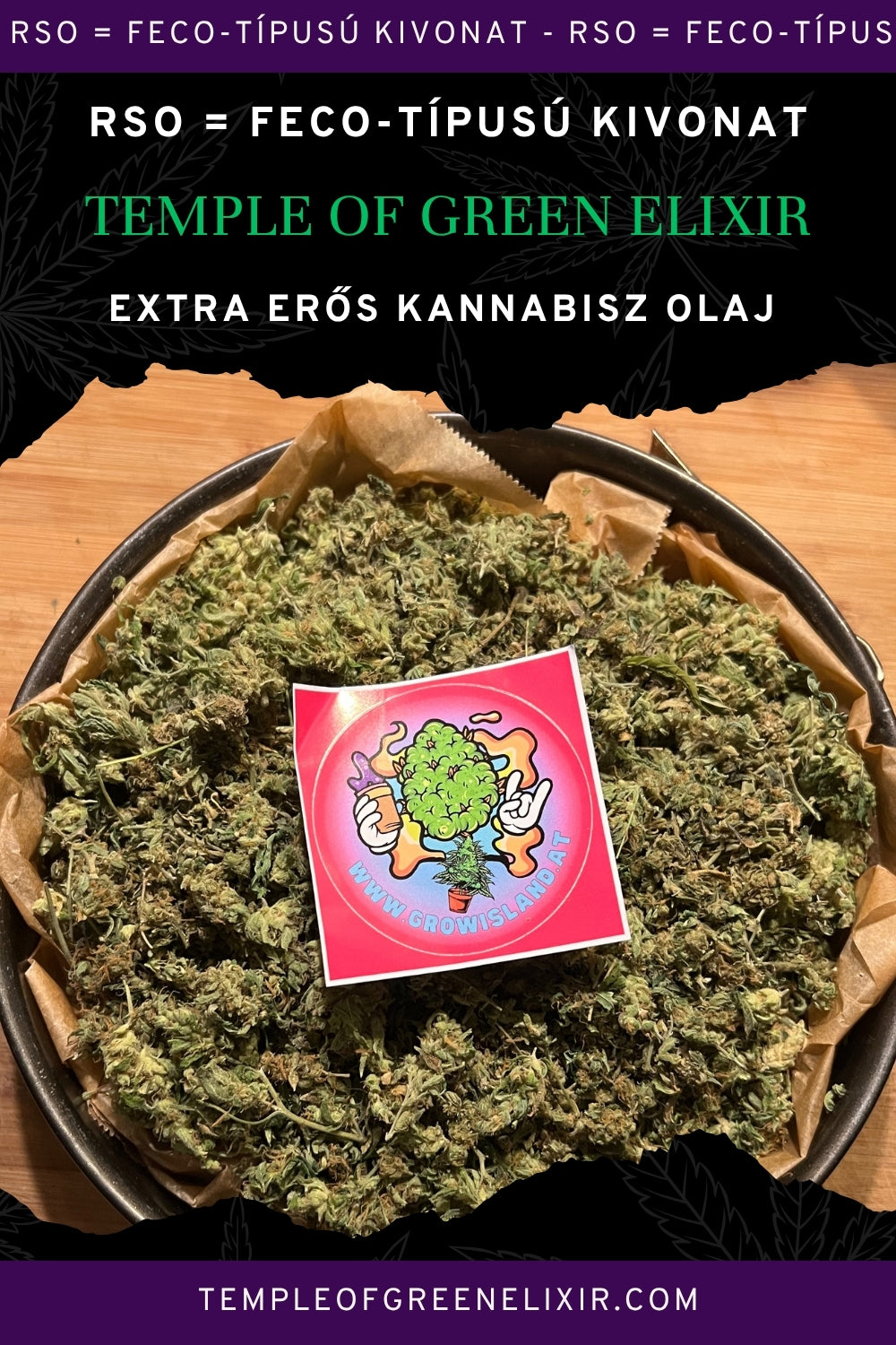 RSO / FECO – Vollständiger Cannabisextrakt (Full Extract Cannabis Oil)