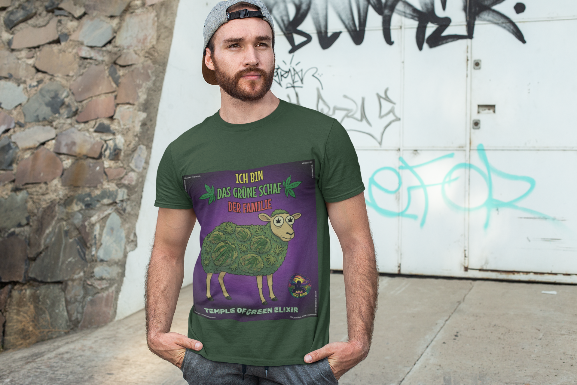 Temple of Green Elixir – Das grüne Schaf | T-Shirt