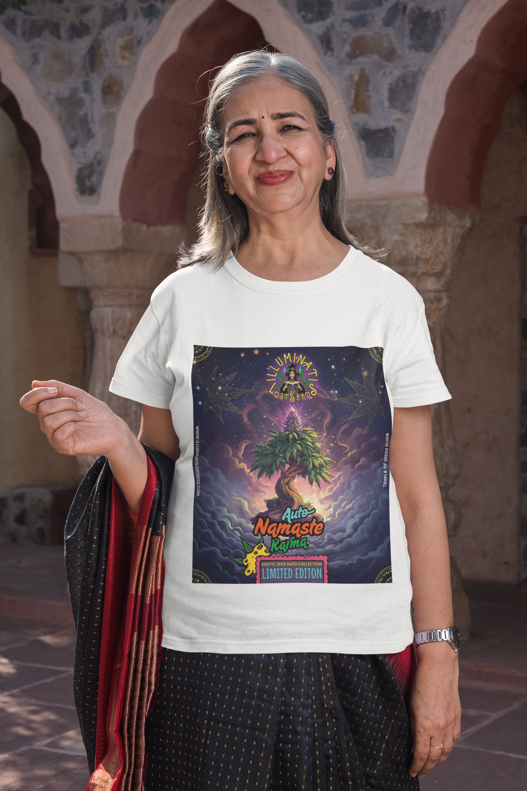 Temple of Green Elixir – Namaste Karma | T-Shirt