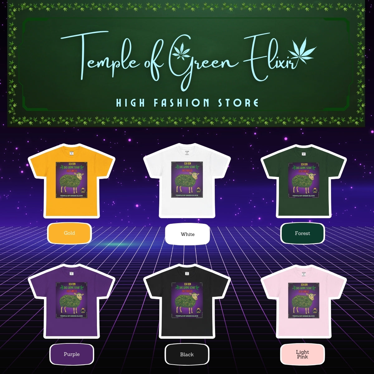 Temple of Green Elixir – Das grüne Schaf | T-Shirt