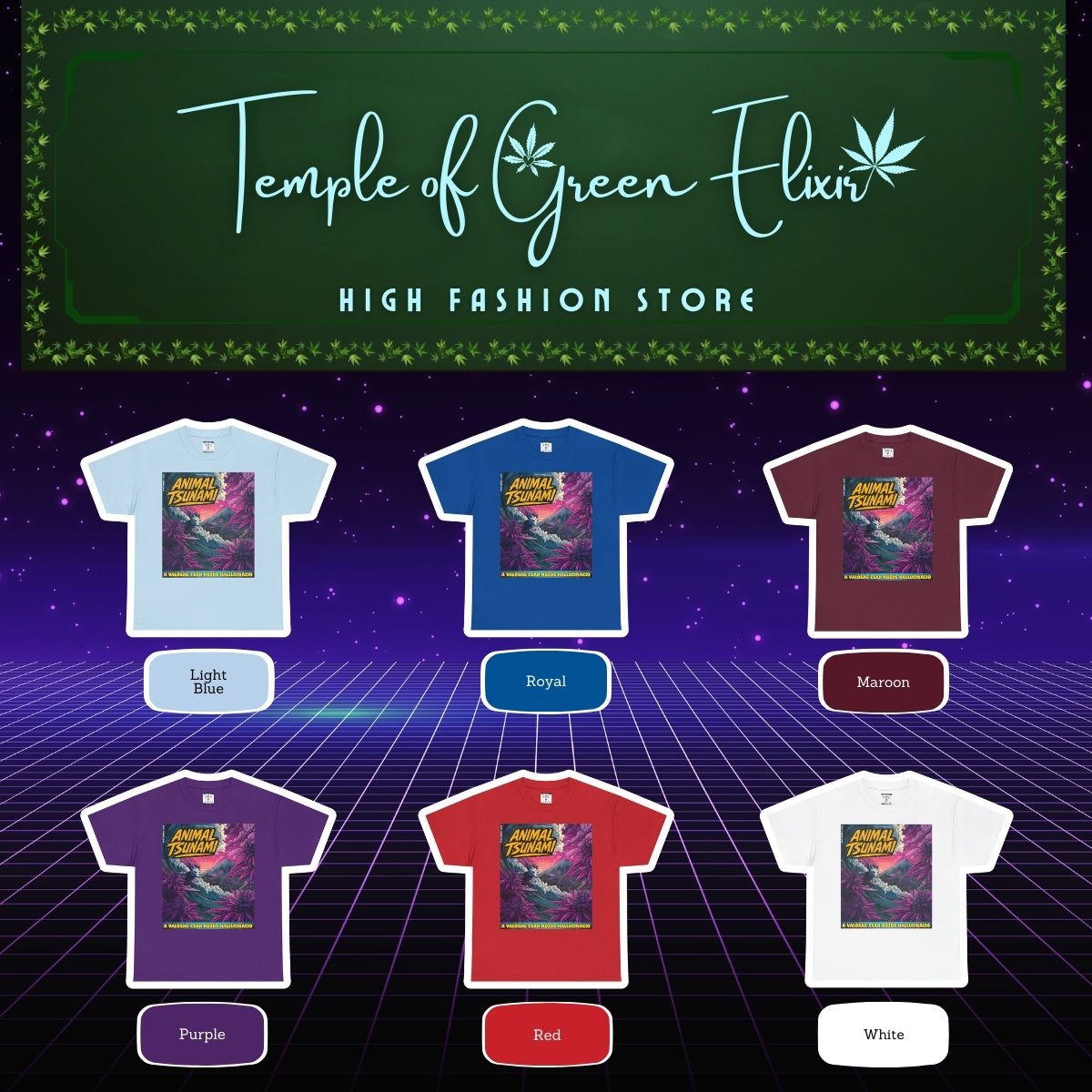 Temple of Green Elixir - Animal Tsunami | T-Shirt