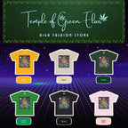 Die Temple of Green Elixir Kollektion zeigt das psychedelische Auto 5 in the Mornin’ Shirt in sechs lebhaften Farben: Gold, Sand, Forest, Irish Green, Black und Light Pink. Ein Design, das jeden Tag mit Farbe, Energie und Lächeln startet.
