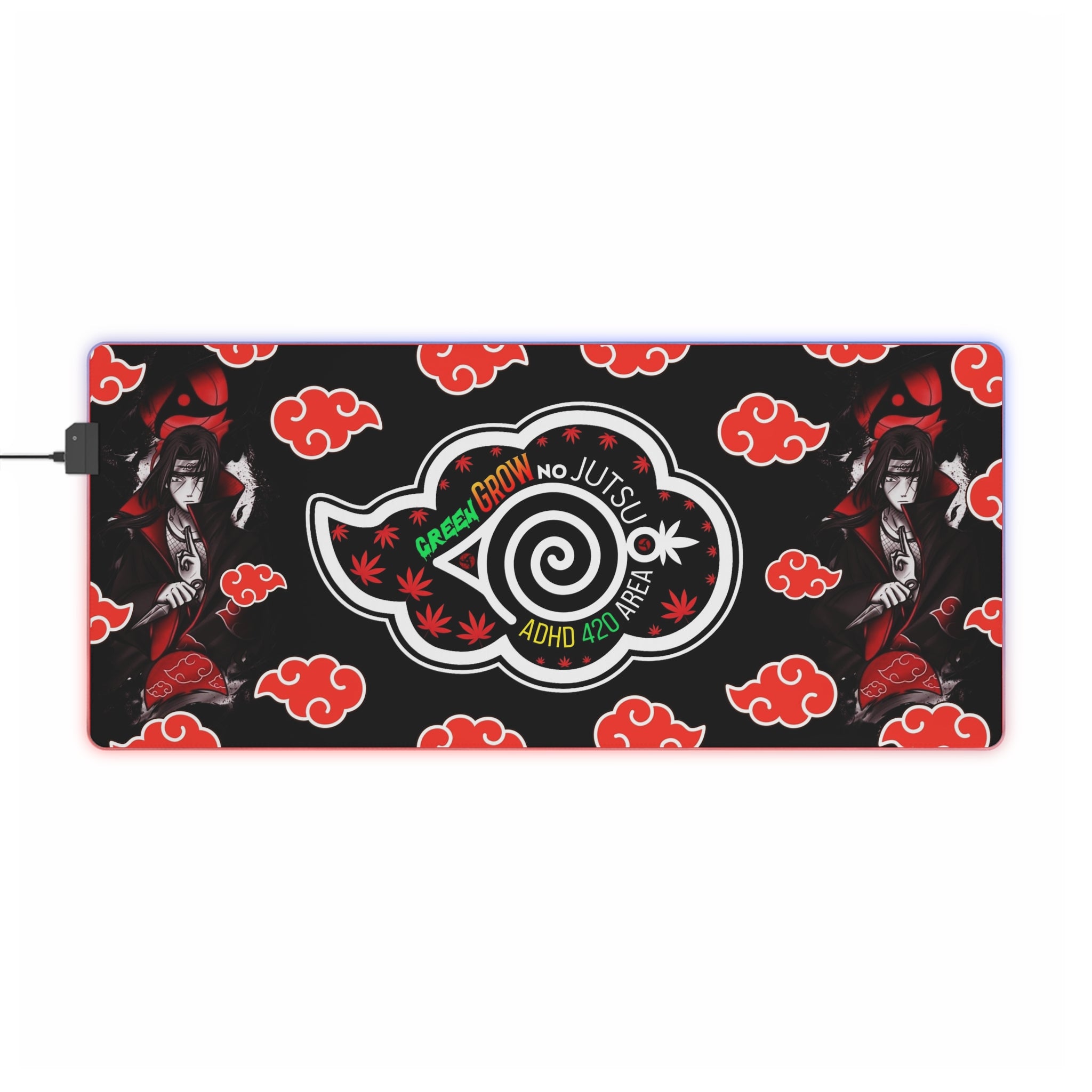 LED Gaming Mouse Pad — Itachi Akatsuki Vibe