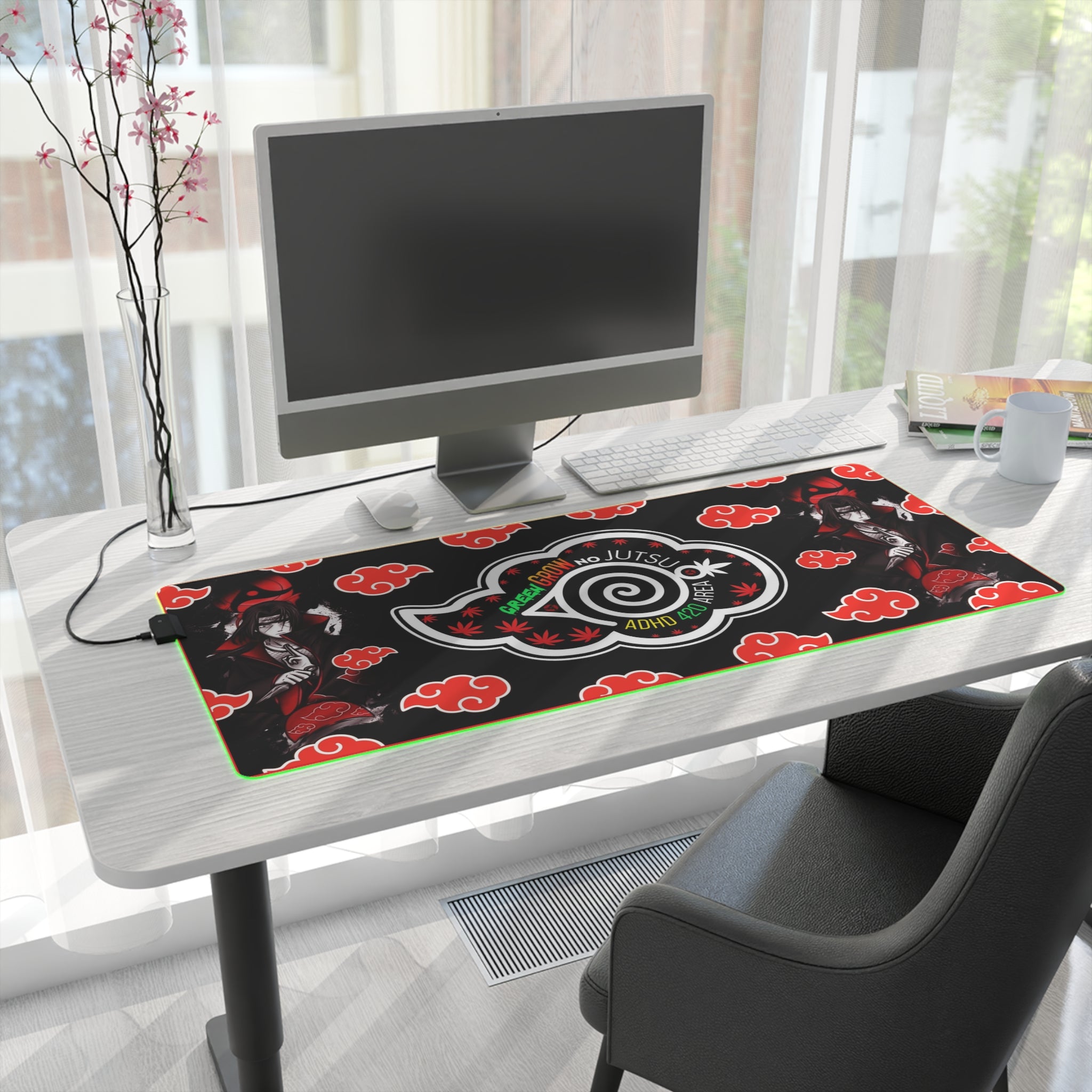 LED Gaming Mouse Pad — Itachi Akatsuki Vibe
