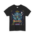 Banshes Cali Breath schwarzes T-shirt,  Geisterhafte Frau mit langen blauen Haaren steht zwischen Pflanzen und Skelettarmen vor mystischem Hintergrund. Oben der Text ‚ILLUMINATI LOST SEEDS‘, unten groß ‚Banshes Cali Breath Auto‘, links und rechts zusätzliche Schriftzüge, unten ein ‚LIMITED EDITION‘ Schild.