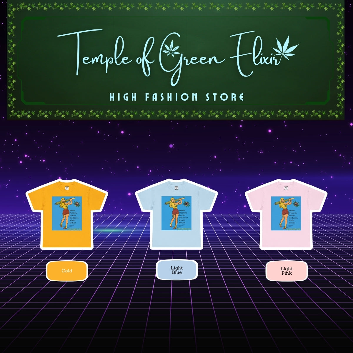 Problema megoldva T-shirt Color chart:
Gelb, Hellblau,  Hellrosa