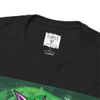 Temple of green Elixir Drucklabel in der innerseite vom schwarzen Super Silver Haze T-shirt