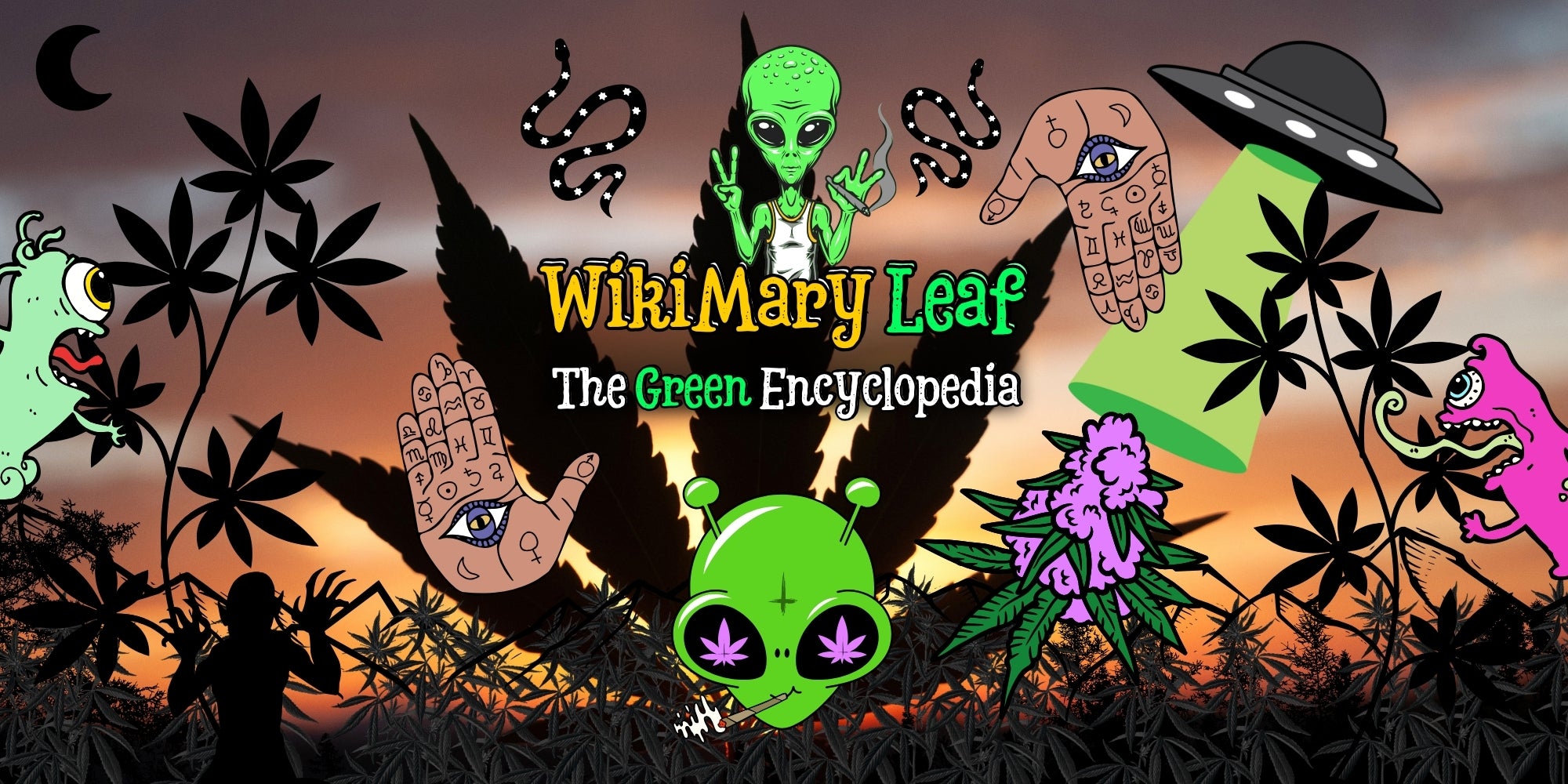 Dieses fantasievolle Titelbild symbolisiert die spirituelle Seite des Grows: kosmische Hände, leuchtende Pflanzen und geheimnisvolle Augen verschmelzen zu einem psychedelischen Gesamtkunstwerk. Die kräftigen Farben – Rot, Lila, Schwarz und Grün – stehen für Transformation, Wachstum und Energie. Der Name Velvet Moon verbindet Mystik und Wissenschaft, während Grow Island, WikiMary Leaf und ADHD420Area den kreativen Ursprung markieren.