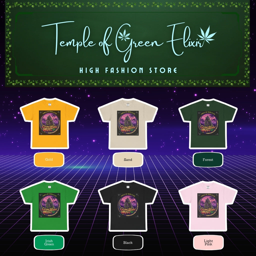 Wappa T-shirt Color chart:
gelb, sand, dunkel grün, irish grün, schwarz, rosa